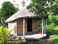Bangwere bungalow, Ambrym, Vanuatu