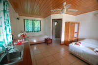 Beachfront Resort, Inside bungalow