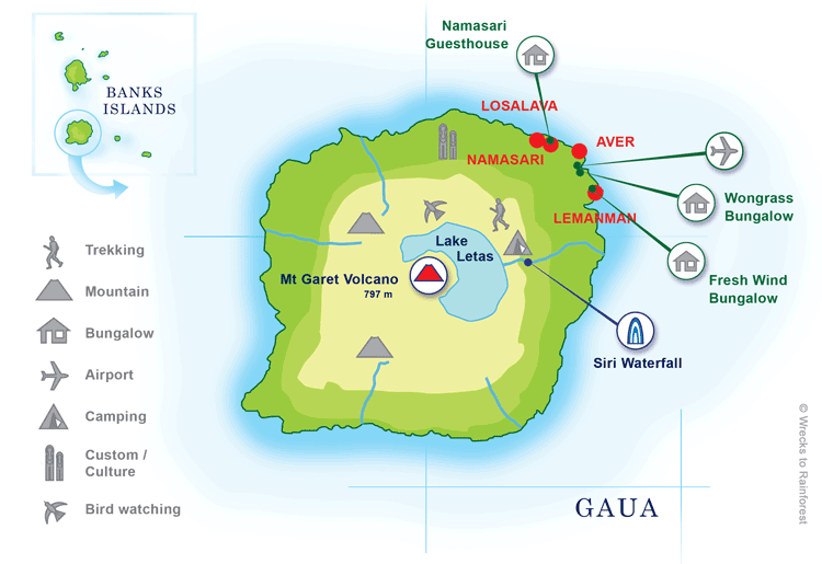 Map of Gaua