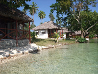 Oyster island resort, waterfront bungalows