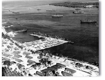 US Navy base during WW2 where Luganville town is now.
